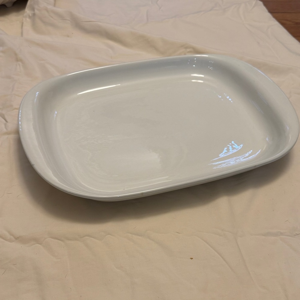Elegant Arabia White Serving Platter Made in Finland 10-66